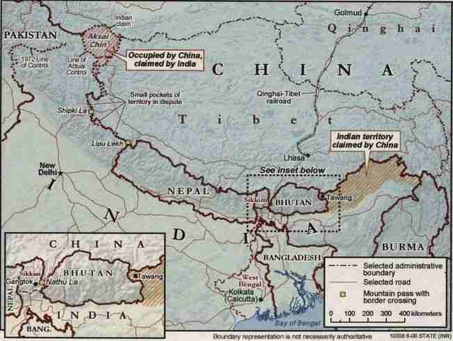 Indo China Dispute in the Western Sector