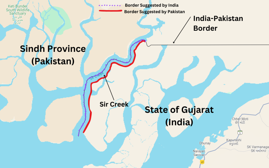 India Pakistan Border Sir Creek