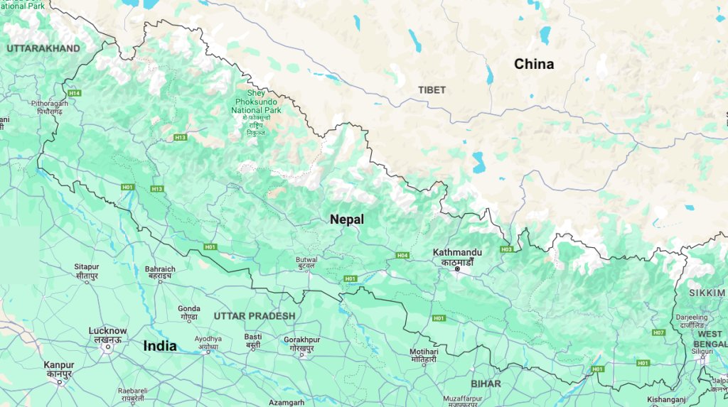 India nepal relations upsc map 1 India Nepal Relations Map
