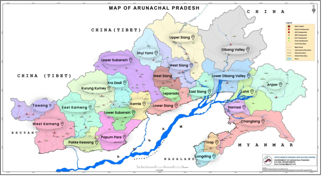 Arunachal Pradesh Renaming by China Arunachal Pradesh Renaming by Chinese Political Map